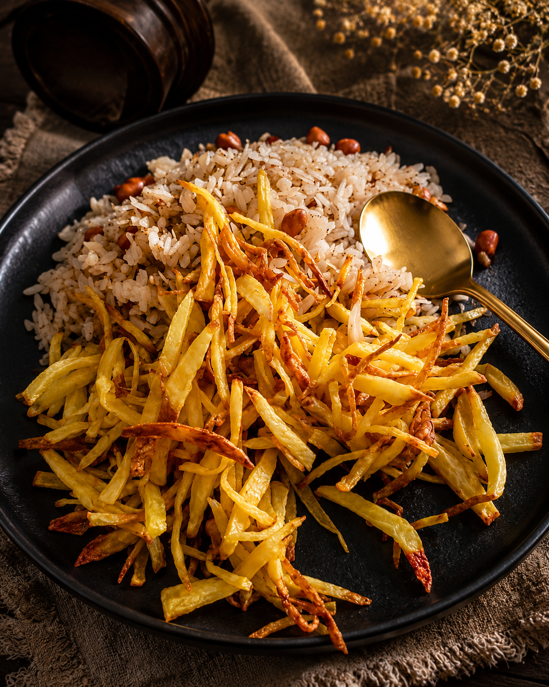 Crispy aloo bhujiya